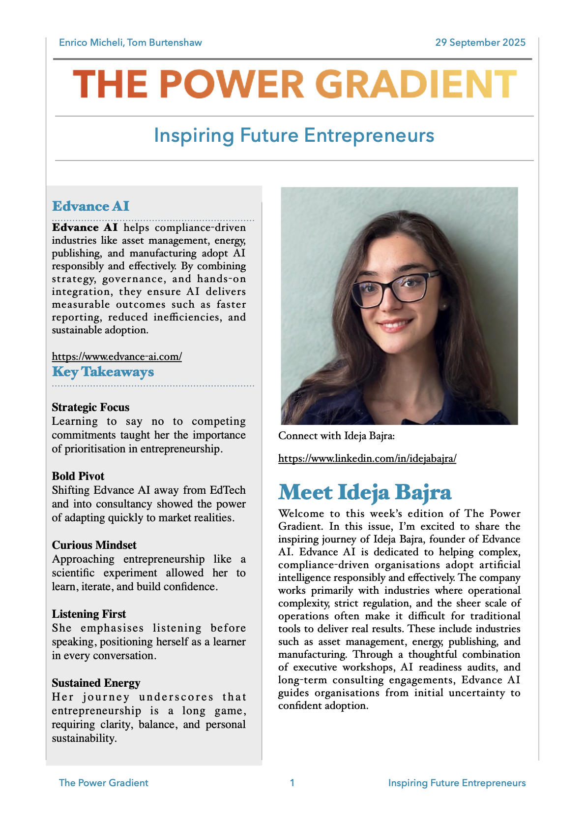 Page 1 of The Power Gradient - Week 40